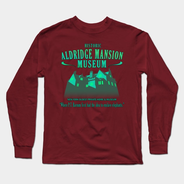 Ghostbusters Aldridge Mansion Long Sleeve T-Shirt by rexthinks